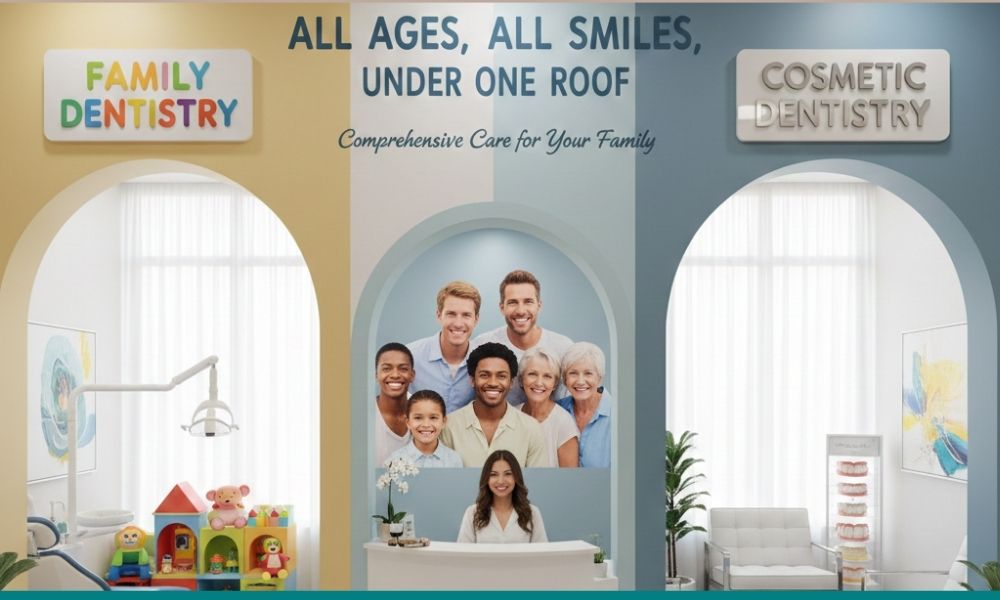 Why Family Dentistry And Cosmetic Dentistry Belong Under One Roof