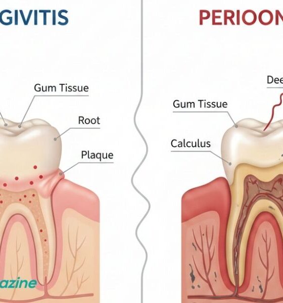 gingivitis vs periodontitis