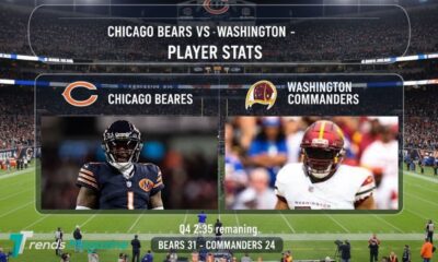 chicago bears vs washington commanders match player stats