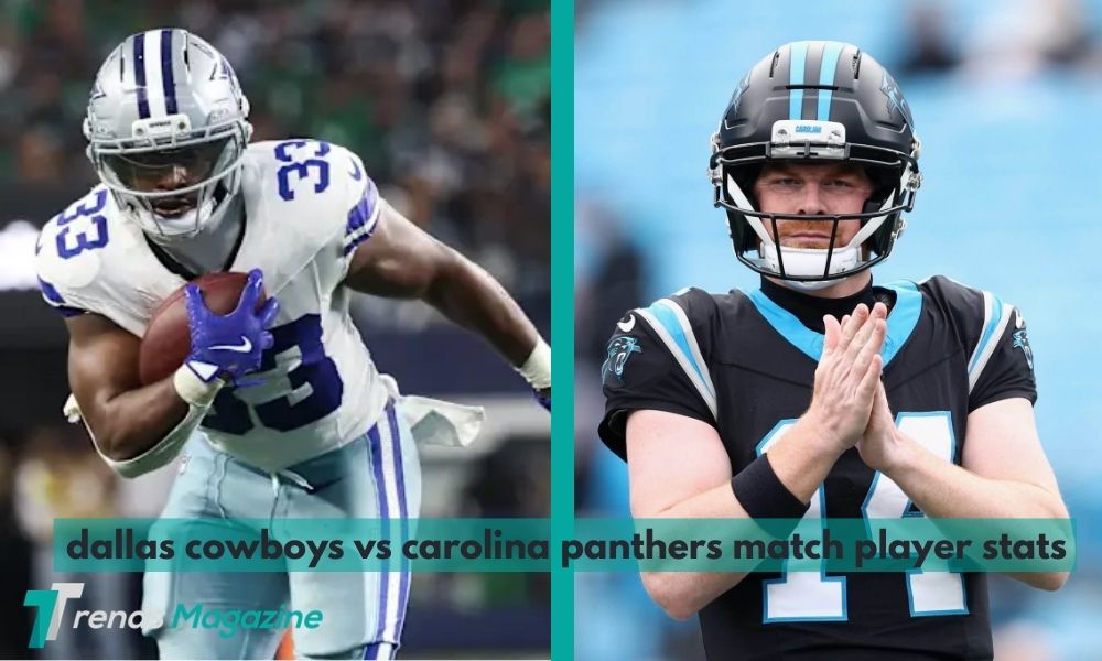 dallas cowboys vs carolina panthers match player stats