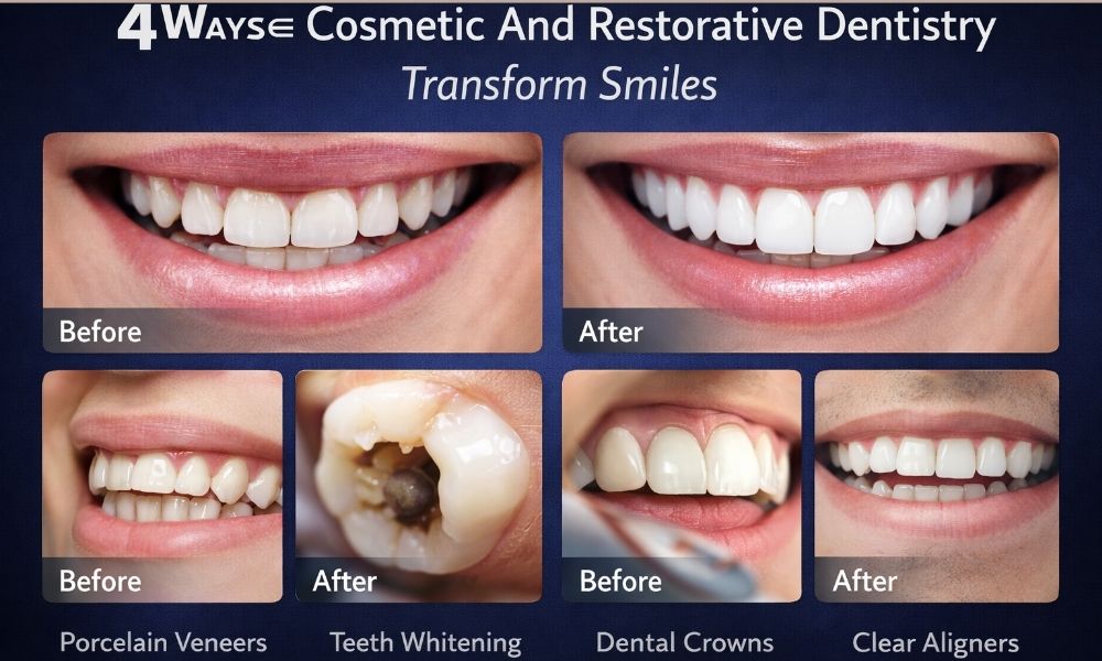 4 Ways Cosmetic And Restorative Dentistry Transform Smiles
