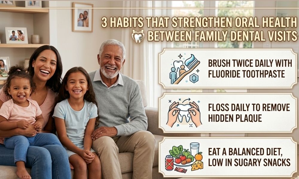 3 Habits That Strengthen Oral Health Between Family Dental Visits