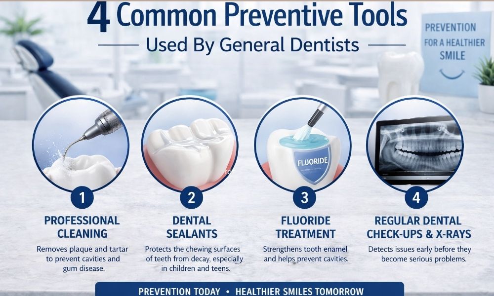 4 Common Preventive Tools Used By General Dentists