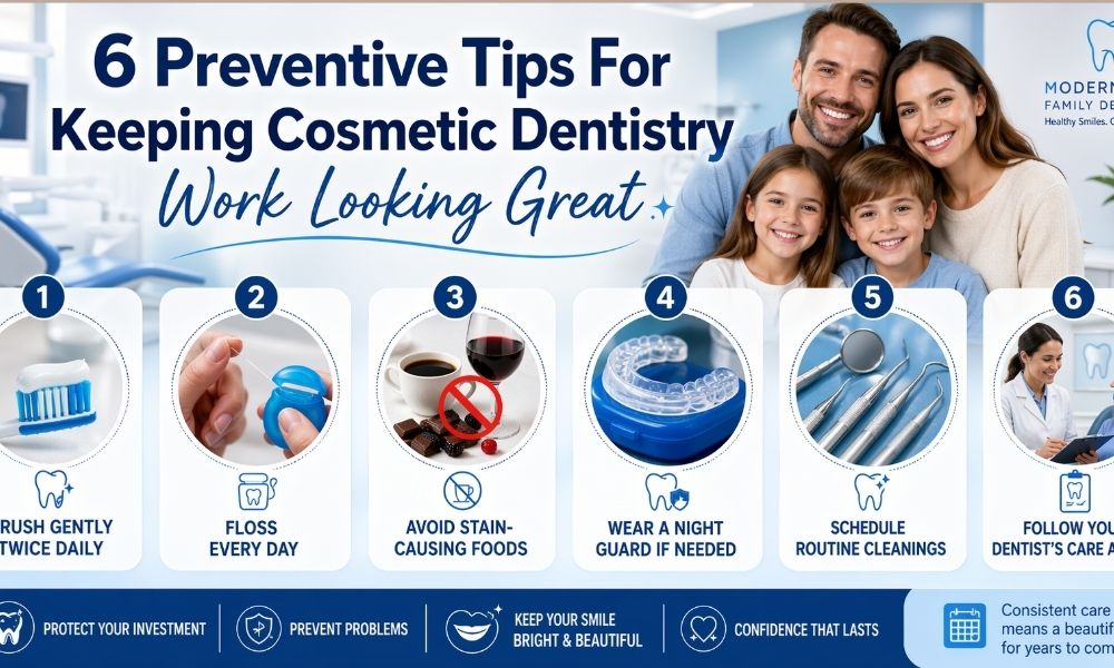 6 Preventive Tips For Keeping Cosmetic Dentistry Work Looking Great
