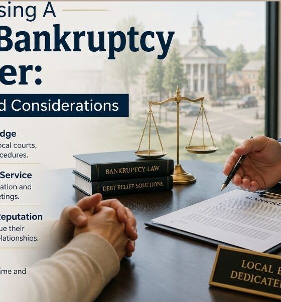 Choosing A Local Bankruptcy Lawyer: Benefits And Considerations