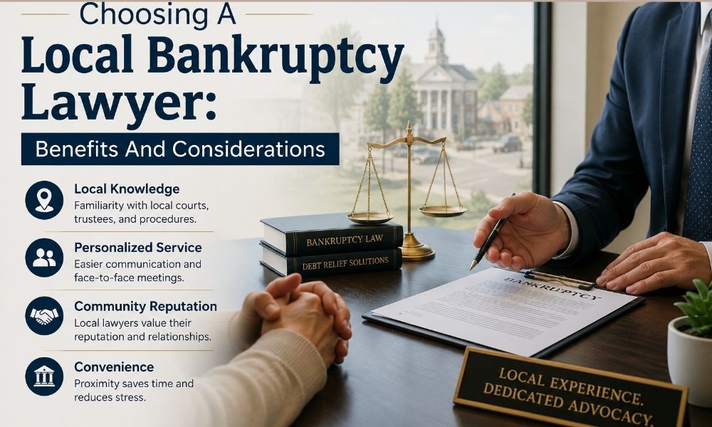 Choosing A Local Bankruptcy Lawyer: Benefits And Considerations